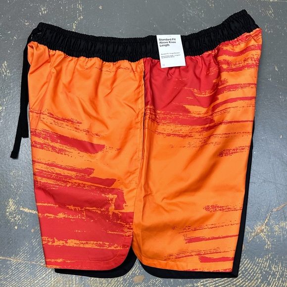 Nike Woven Flow Sportswear Shorts Woven Black Orange DV9605-010 XL Essentials - Picture 3 of 13